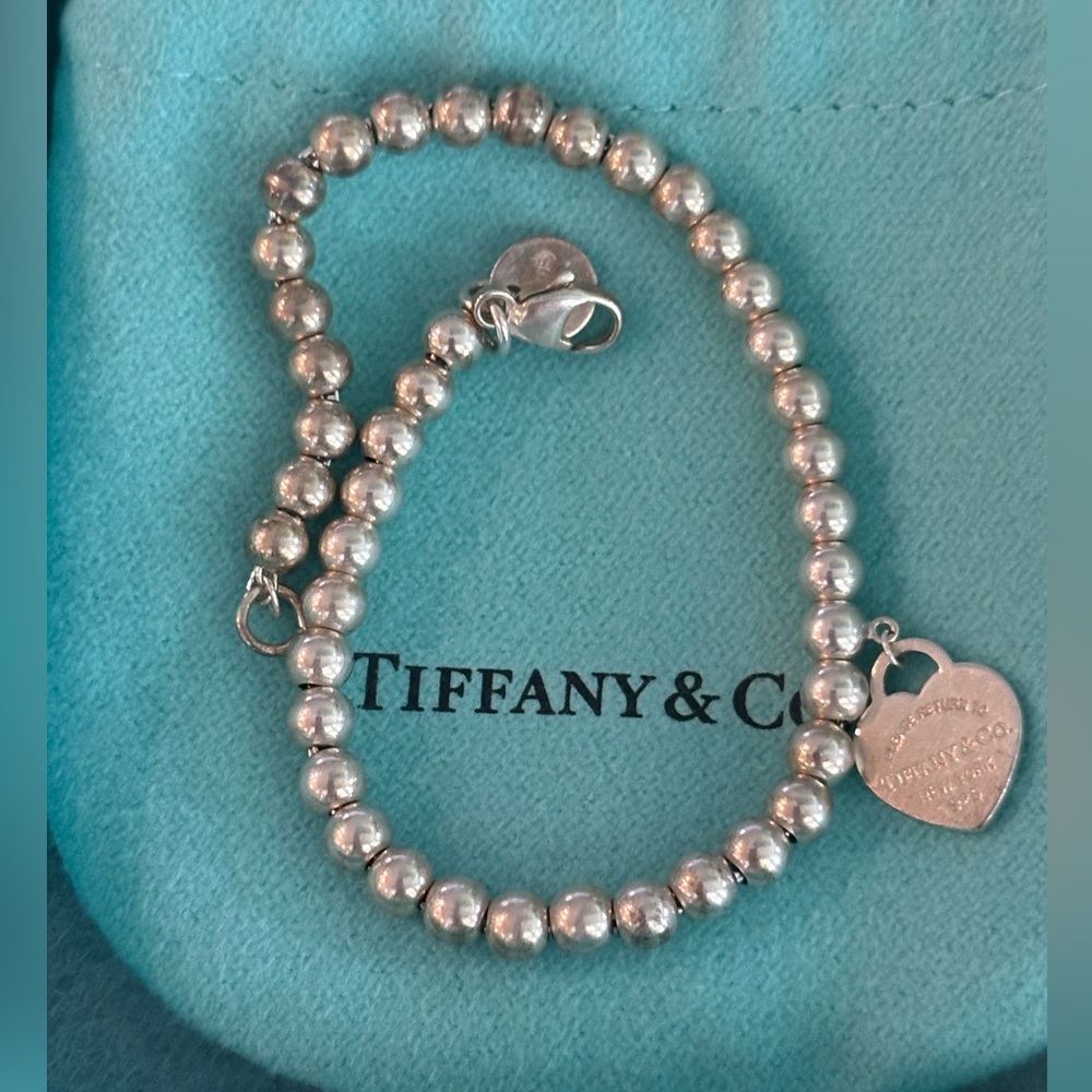 Return To Me Tiffany & Co Sterling Silver Bead Bracelet 💙